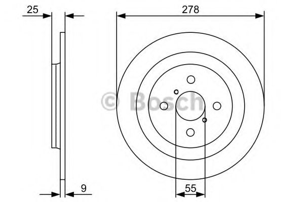BOSCH 0 986 479 360 Тормозной диск для DAIHATSU CHARADE (Дайхатсу Чарадэ) BOSCH 0 986 479 360 Тормозной диск для DAIHATSU CHARADE (Дайхатсу Чарадэ)