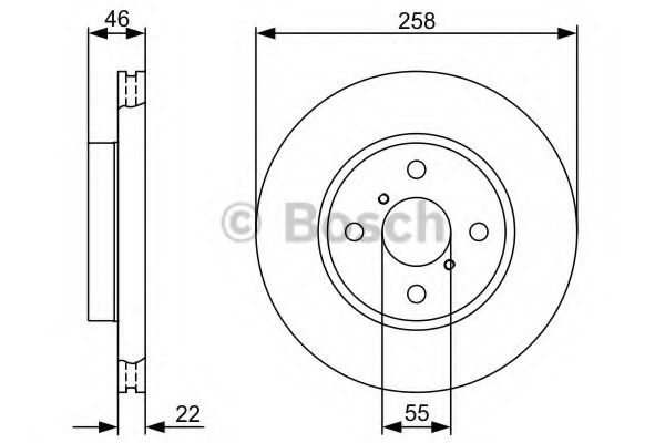 BOSCH 0 986 479 363 Тормозной диск для DAIHATSU CHARADE (Дайхатсу Чарадэ) BOSCH 0 986 479 363 Тормозной диск для DAIHATSU CHARADE (Дайхатсу Чарадэ)
