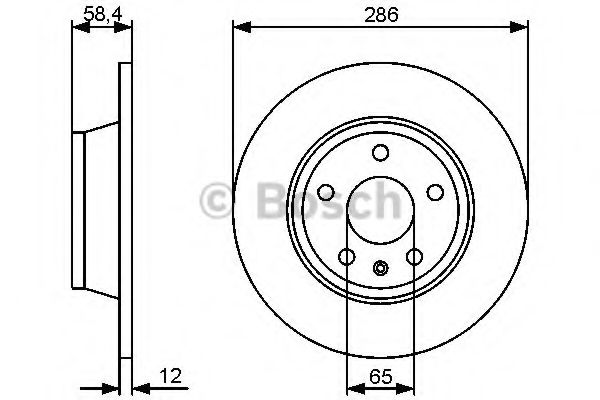 BOSCH 0 986 479 465 Тормозной диск для AUDI TT (Ауди Тт) BOSCH 0 986 479 465 Тормозной диск для AUDI TT (Ауди Тт)