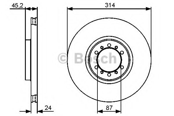 BOSCH 0 986 479 469 Тормозной диск для MITSUBISHI CHALLENGER (Митсубиши/митсубиси Чаллэнгэр) BOSCH 0 986 479 469 Тормозной диск для MITSUBISHI CHALLENGER (Митсубиши/митсубиси Чаллэнгэр)