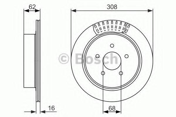 BOSCH 0 986 479 606 Тормозной диск задний мост для INFINITI M37 (Инфинити М37) BOSCH 0 986 479 606 Тормозной диск задний мост для INFINITI M37 (Инфинити М37)