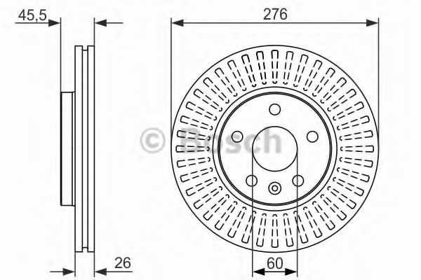 BOSCH 0 986 479 643 Тормозной диск для OPEL ASTRA GTC J (Опель Астра гтс) BOSCH 0 986 479 643 Тормозной диск для OPEL ASTRA GTC J (Опель Астра гтс)