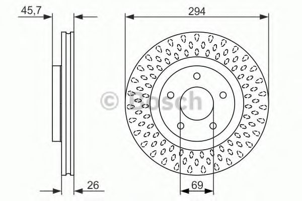 BOSCH 0 986 479 751 Тормозной диск для CHRYSLER CIRRUS (Крайслер Cиррус) BOSCH 0 986 479 751 Тормозной диск для CHRYSLER CIRRUS (Крайслер Cиррус)