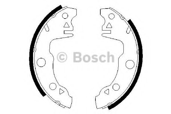 BOSCH 0 986 487 020 Тормозные колодоки задний мост для RENAULT LE CAR (Рено Лэ cар) BOSCH 0 986 487 020 Тормозные колодоки задний мост для RENAULT LE CAR (Рено Лэ cар)