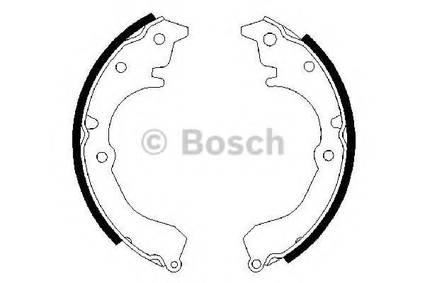BOSCH 0 986 487 025 Тормозные колодоки задний мост для TOYOTA COROLLA SPRINTER (Тойота/тоета Cоролла спринтэр) BOSCH 0 986 487 025 Тормозные колодоки задний мост для TOYOTA COROLLA SPRINTER (Тойота/тоета Cоролла спринтэр)