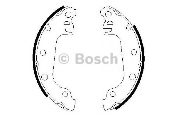 BOSCH 0 986 487 032 Тормозные колодоки задний мост для FORD FIESTA (Форд Фиэста) BOSCH 0 986 487 032 Тормозные колодоки задний мост для FORD FIESTA (Форд Фиэста)