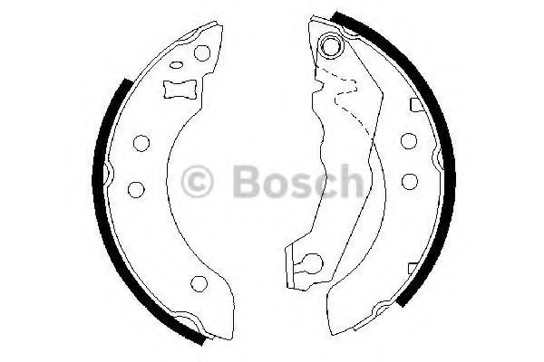 BOSCH 0 986 487 035 Тормозные колодоки для FORD ORION II (Форд Орион 2) BOSCH 0 986 487 035 Тормозные колодоки для FORD ORION II (Форд Орион 2)