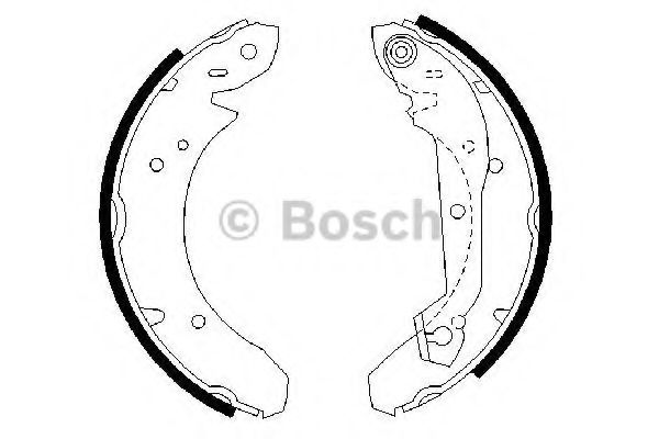BOSCH 0 986 487 048 Тормозные колодоки задний мост для FORD GRANADA (Форд Гранада) BOSCH 0 986 487 048 Тормозные колодоки задний мост для FORD GRANADA (Форд Гранада)