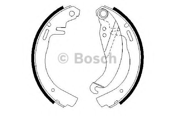 BOSCH 0 986 487 068 Тормозные колодоки задний мост для OPEL CORSA A (Опель Cорса а) BOSCH 0 986 487 068 Тормозные колодоки задний мост для OPEL CORSA A (Опель Cорса а)