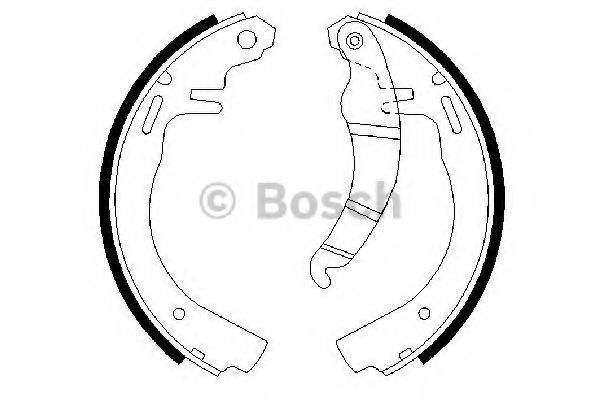 BOSCH 0 986 487 069 Тормозные колодоки задний мост для OPEL GT (Опель Гт) BOSCH 0 986 487 069 Тормозные колодоки задний мост для OPEL GT (Опель Гт)