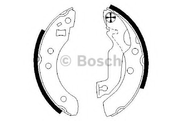 BOSCH 0 986 487 133 Тормозные колодоки для FORD ORION II (Форд Орион 2) BOSCH 0 986 487 133 Тормозные колодоки для FORD ORION II (Форд Орион 2)