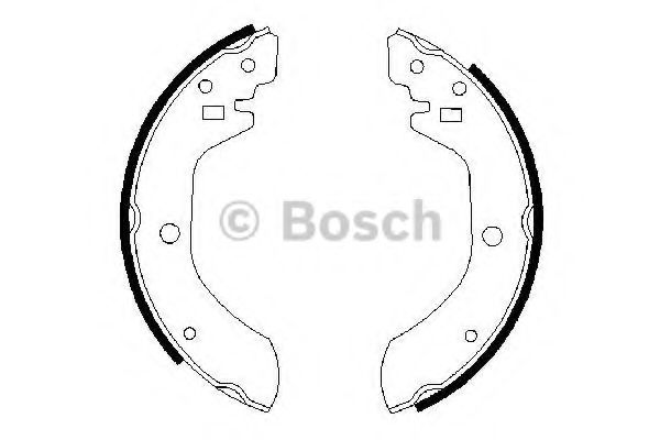BOSCH 0 986 487 164 Тормозные колодоки задний мост для NISSAN 200 SX (Ниссан 200 сx) BOSCH 0 986 487 164 Тормозные колодоки задний мост для NISSAN 200 SX (Ниссан 200 сx)