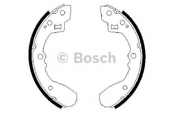 BOSCH 0 986 487 189 Тормозные колодоки задний мост для MAZDA 626 II (Мазда 626 2) BOSCH 0 986 487 189 Тормозные колодоки задний мост для MAZDA 626 II (Мазда 626 2)