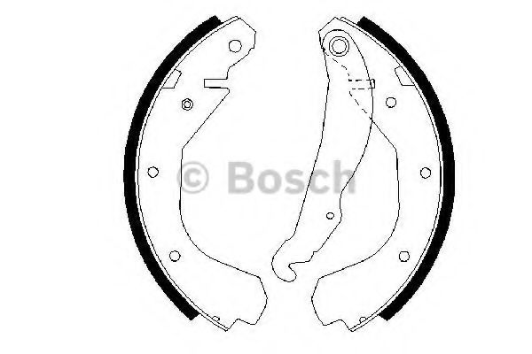 BOSCH 0 986 487 199 Тормозные колодоки задний мост для OPEL (Опель) BOSCH 0 986 487 199 Тормозные колодоки задний мост для OPEL (Опель)