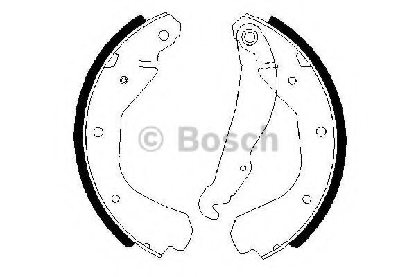 BOSCH 0 986 487 213 Тормозные колодоки для OPEL CORSA A (Опель Cорса а) BOSCH 0 986 487 213 Тормозные колодоки для OPEL CORSA A (Опель Cорса а)
