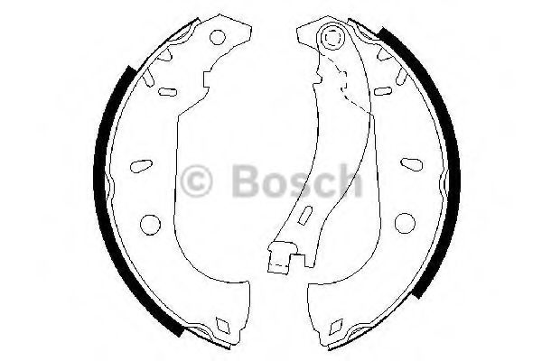 BOSCH 0 986 487 255 Тормозные колодоки для FIAT TEMPRA (Фиат Тэмпра) BOSCH 0 986 487 255 Тормозные колодоки для FIAT TEMPRA (Фиат Тэмпра)