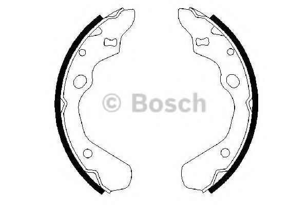 BOSCH 0 986 487 257 Тормозные колодоки задний мост для MAZDA PROTEGE IV (Мазда Протэгэ иv)