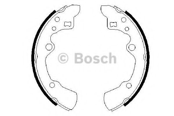 BOSCH 0 986 487 258 Тормозные колодоки задний мост для MAZDA 626 III (Мазда 626 3) BOSCH 0 986 487 258 Тормозные колодоки задний мост для MAZDA 626 III (Мазда 626 3)