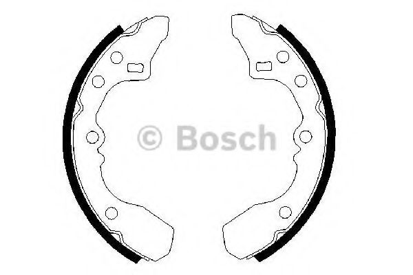 BOSCH 0 986 487 282 Тормозные колодоки задний мост для MAZDA 323 III (Мазда 323 3) BOSCH 0 986 487 282 Тормозные колодоки задний мост для MAZDA 323 III (Мазда 323 3)