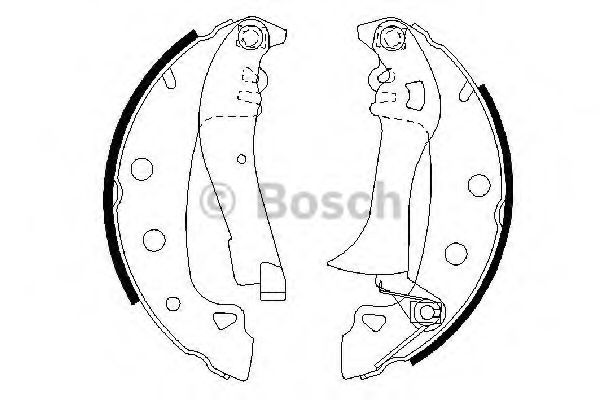 BOSCH 0 986 487 285 Тормозные колодоки задний мост для FIAT SUPERBRAVO (Фиат Супербраvо) BOSCH 0 986 487 285 Тормозные колодоки задний мост для FIAT SUPERBRAVO (Фиат Супербраvо)