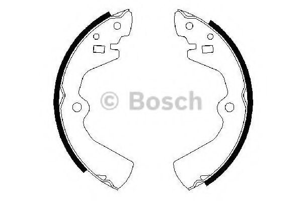 BOSCH 0 986 487 300 Тормозные колодоки задний мост для NISSAN (Ниссан) BOSCH 0 986 487 300 Тормозные колодоки задний мост для NISSAN (Ниссан)