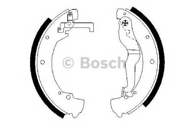 BOSCH 0 986 487 312 Тормозные колодоки задний мост для VOLKSWAGEN T4 MULTIVAN (Фольксваген Т4 мултиvан) BOSCH 0 986 487 312 Тормозные колодоки задний мост для VOLKSWAGEN T4 MULTIVAN (Фольксваген Т4 мултиvан)