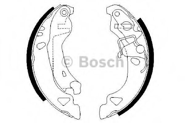 BOSCH 0 986 487 317 Тормозные колодоки для FIAT (Фиат) BOSCH 0 986 487 317 Тормозные колодоки для FIAT (Фиат)