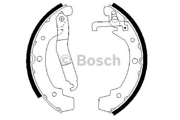 BOSCH 0 986 487 318 Тормозные колодоки задний мост для VOLKSWAGEN LT 40-55 I (Фольксваген Лт 40-55 и) BOSCH 0 986 487 318 Тормозные колодоки задний мост для VOLKSWAGEN LT 40-55 I (Фольксваген Лт 40-55 и)