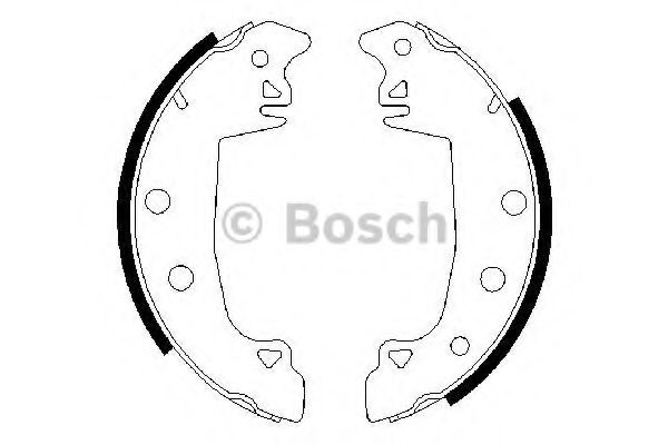BOSCH 0 986 487 336 Тормозные колодоки задний мост для PEUGEOT 305 II (Пежо 305 2) BOSCH 0 986 487 336 Тормозные колодоки задний мост для PEUGEOT 305 II (Пежо 305 2)