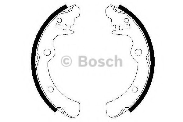 BOSCH 0 986 487 343 Тормозные колодоки задний мост для SUBARU (Субару) BOSCH 0 986 487 343 Тормозные колодоки задний мост для SUBARU (Субару)