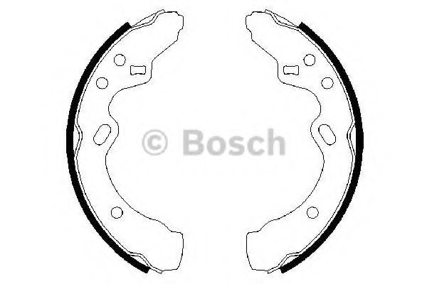 BOSCH 0 986 487 366 Тормозные колодоки задний мост для MAZDA (Мазда) BOSCH 0 986 487 366 Тормозные колодоки задний мост для MAZDA (Мазда)