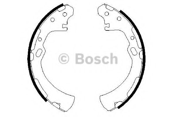 BOSCH 0 986 487 369 Тормозные колодоки задний мост для NISSAN PICKUP / NP300 III (Ниссан Пиcкуп / нп300 3)