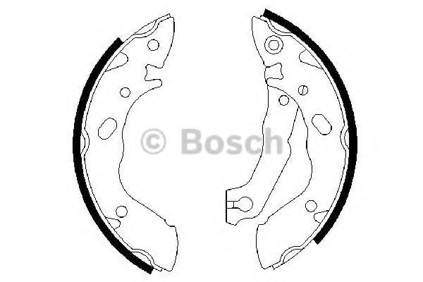 BOSCH 0 986 487 400 Тормозные колодоки задний мост для HYUNDAI EXCEL (Хендай Эxcэл) BOSCH 0 986 487 400 Тормозные колодоки задний мост для HYUNDAI EXCEL (Хендай Эxcэл)