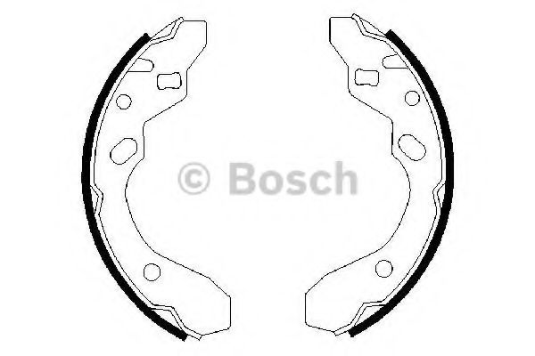 BOSCH 0 986 487 417 Тормозные колодоки задний мост для MAZDA 323 F V (Мазда 323 ф5) BOSCH 0 986 487 417 Тормозные колодоки задний мост для MAZDA 323 F V (Мазда 323 ф5)