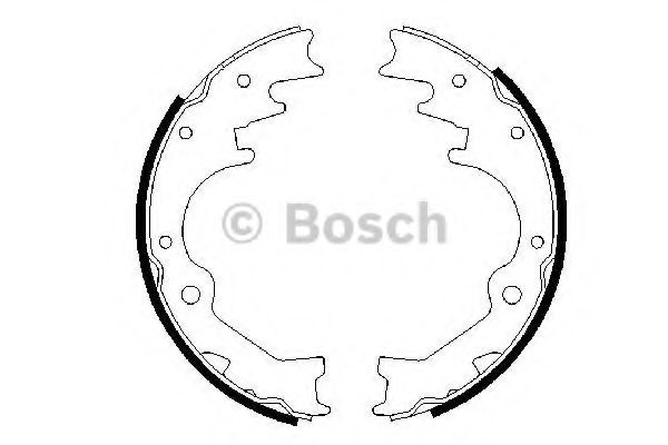 BOSCH 0 986 487 435 Тормозные колодоки задний мост для MAZDA (Мазда) BOSCH 0 986 487 435 Тормозные колодоки задний мост для MAZDA (Мазда)