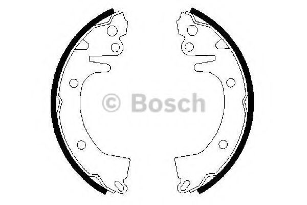 BOSCH 0 986 487 462 Тормозные колодоки задний мост для HYUNDAI EXCEL (Хендай Эxcэл) BOSCH 0 986 487 462 Тормозные колодоки задний мост для HYUNDAI EXCEL (Хендай Эxcэл)