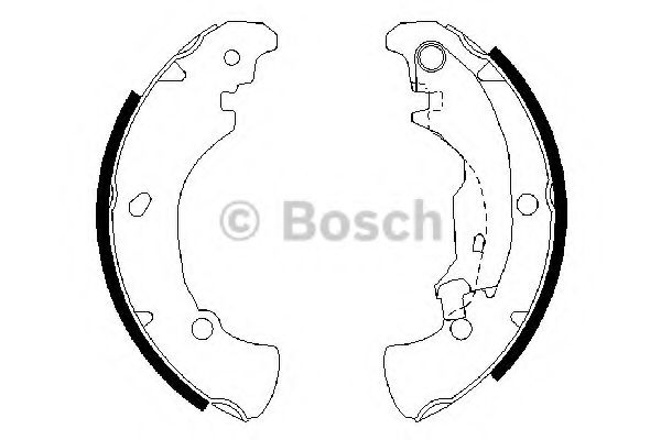 BOSCH 0 986 487 560 Тормозные колодоки для FIAT (Фиат) BOSCH 0 986 487 560 Тормозные колодоки для FIAT (Фиат)