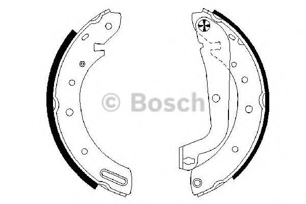 BOSCH 0 986 487 583 Тормозные колодоки задний мост для NISSAN MISTRAL (Ниссан Мистрал) BOSCH 0 986 487 583 Тормозные колодоки задний мост для NISSAN MISTRAL (Ниссан Мистрал)