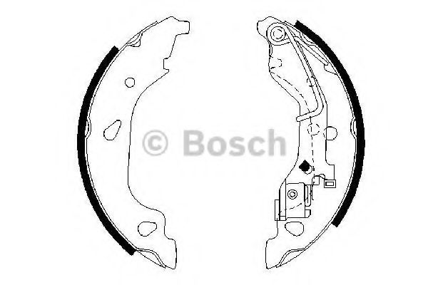 BOSCH 0 986 487 596 Тормозные колодоки для FIAT (Фиат) BOSCH 0 986 487 596 Тормозные колодоки для FIAT (Фиат)