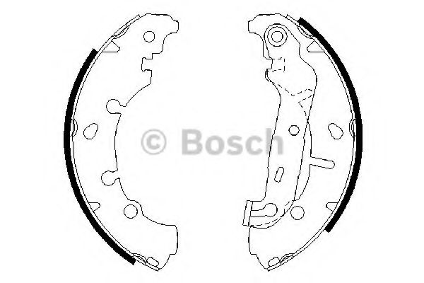 BOSCH 0 986 487 599 Тормозные колодоки задний мост для FORD FUSION (Форд Фьюжн) BOSCH 0 986 487 599 Тормозные колодоки задний мост для FORD FUSION (Форд Фьюжн)