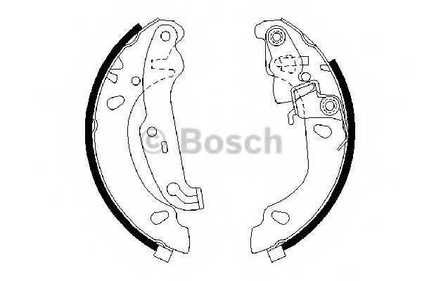 BOSCH 0 986 487 624 Тормозные колодоки для FORD KA (Форд Ка) BOSCH 0 986 487 624 Тормозные колодоки для FORD KA (Форд Ка)
