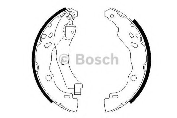 BOSCH 0 986 487 627 Тормозные колодоки задний мост для DACIA SANDERO (Дача Сандэро) BOSCH 0 986 487 627 Тормозные колодоки задний мост для DACIA SANDERO (Дача Сандэро)