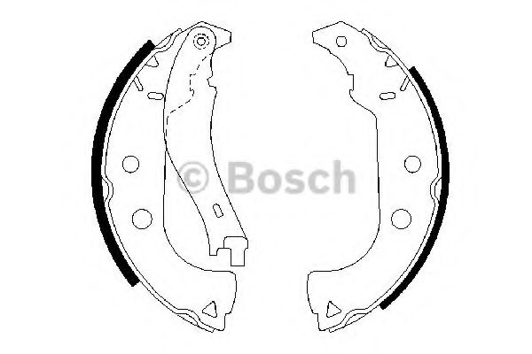 BOSCH 0 986 487 629 Тормозные колодоки задний мост для LANCIA MUSA (Лансиа/лянча Муса)