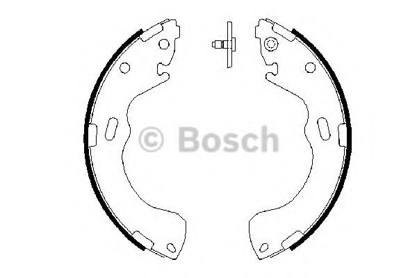 BOSCH 0 986 487 631 Тормозные колодоки задний мост для MAZDA (Мазда) BOSCH 0 986 487 631 Тормозные колодоки задний мост для MAZDA (Мазда)