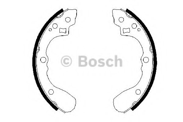 BOSCH 0 986 487 636 Тормозные колодоки задний мост для KIA MENTOR (Киа Мэнтор) BOSCH 0 986 487 636 Тормозные колодоки задний мост для KIA MENTOR (Киа Мэнтор)