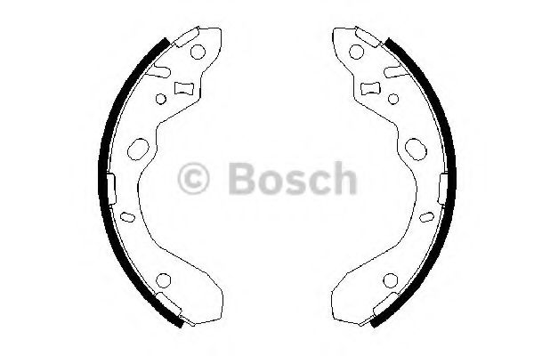 BOSCH 0 986 487 652 Тормозные колодоки задний мост для MAZDA ETUDE VI (Мазда Этудэ vи)