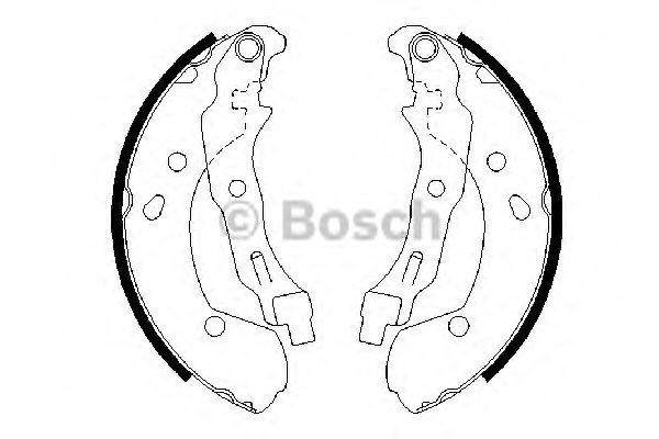 BOSCH 0 986 487 668 Тормозные колодоки задний мост для NISSAN VERSA NOTE (Ниссан Vэрса нотэ) BOSCH 0 986 487 668 Тормозные колодоки задний мост для NISSAN VERSA NOTE (Ниссан Vэрса нотэ)