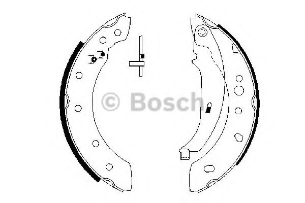 BOSCH 0 986 487 672 Тормозные колодоки задний мост для PEUGEOT 207 (Пежо 207) BOSCH 0 986 487 672 Тормозные колодоки задний мост для PEUGEOT 207 (Пежо 207)