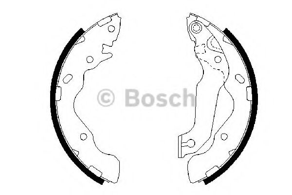 BOSCH 0 986 487 673 Тормозные колодоки задний мост для KIA CERATO (Киа Cэрато) BOSCH 0 986 487 673 Тормозные колодоки задний мост для KIA CERATO (Киа Cэрато)