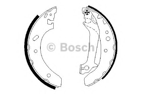 BOSCH 0 986 487 674 Тормозные колодоки задний мост для FORD-USA (Форд-уса) BOSCH 0 986 487 674 Тормозные колодоки задний мост для FORD-USA (Форд-уса)